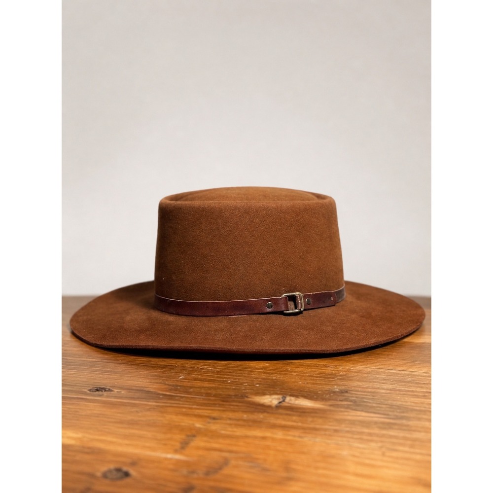 Vintage Resistol Westerner XXX Felt Cowboy Hat Brown 6 7/8 Panhandle Unisex